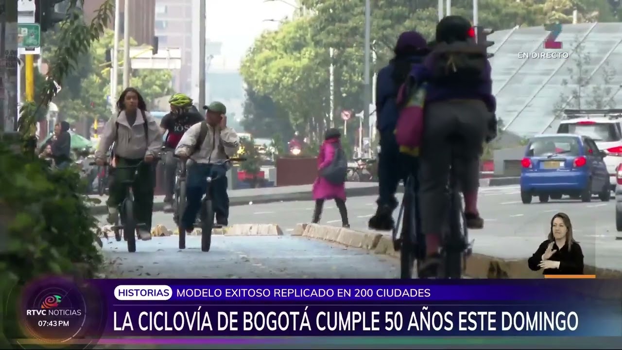 50 años de ciclovía en Bogotá: el modelo que revolucionó la movilidad sostenible | RTVC Noticias