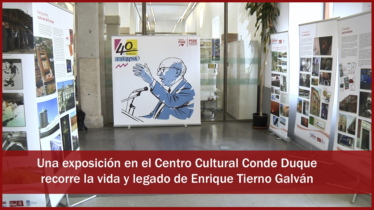‘40 años: El Madrid de Tierno’, homenaje al alcalde que transformó la capital