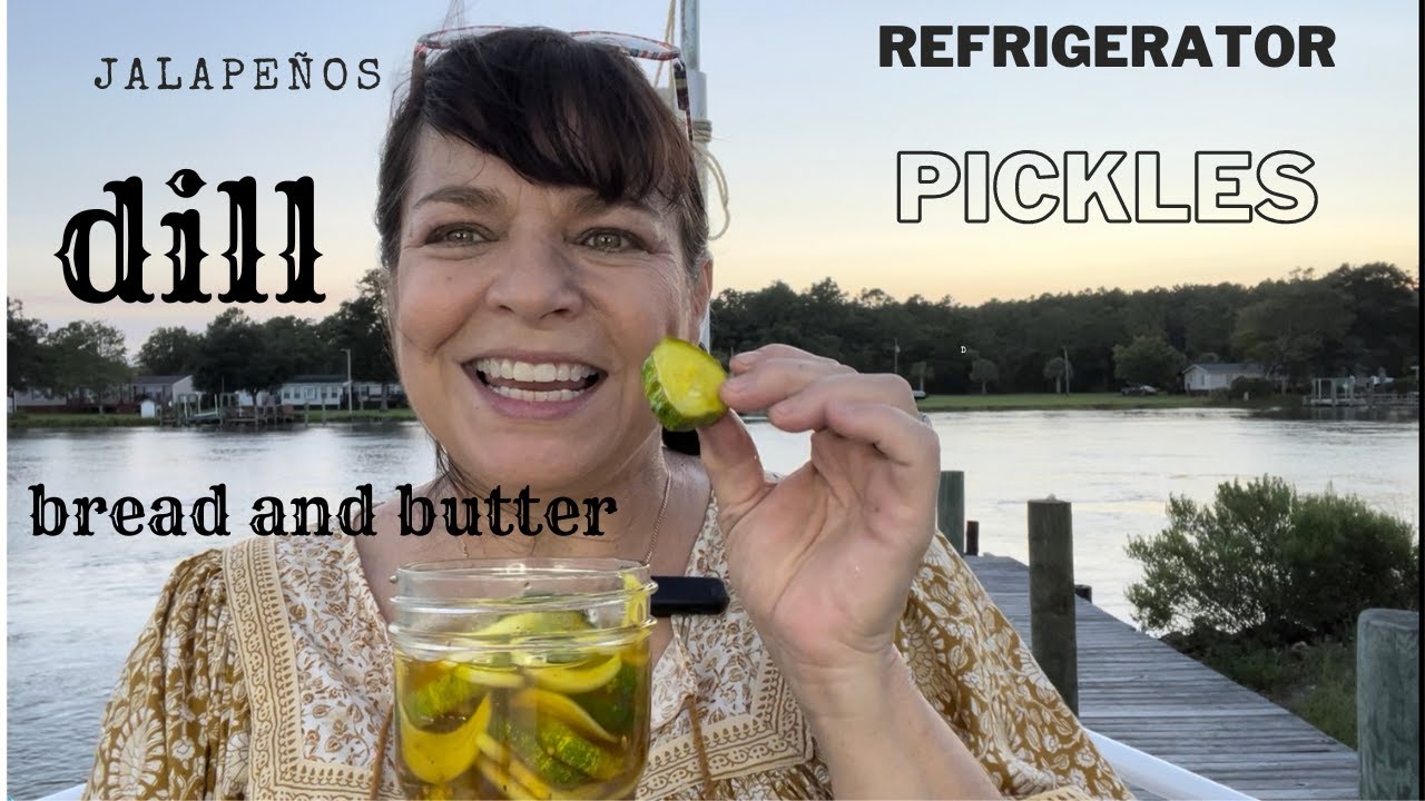 Dill Pickles, Bread and Butter Pickles and Pickled Jalapeños