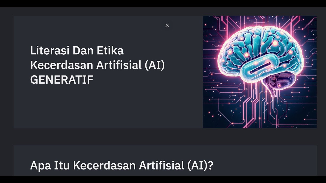 Literasi dan Etika Kecerdasan Artifisial (AI) Generatif