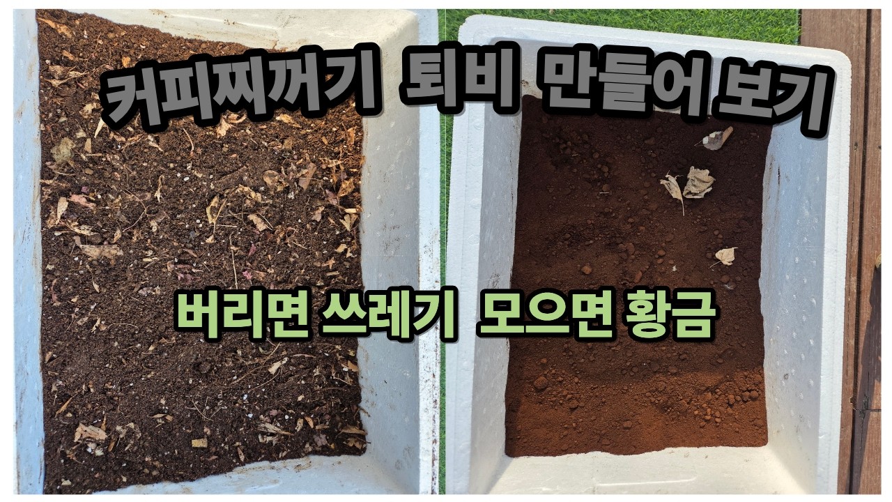 쓰레기인줄 알았제? 완숙되믄 비료 갑이더라~