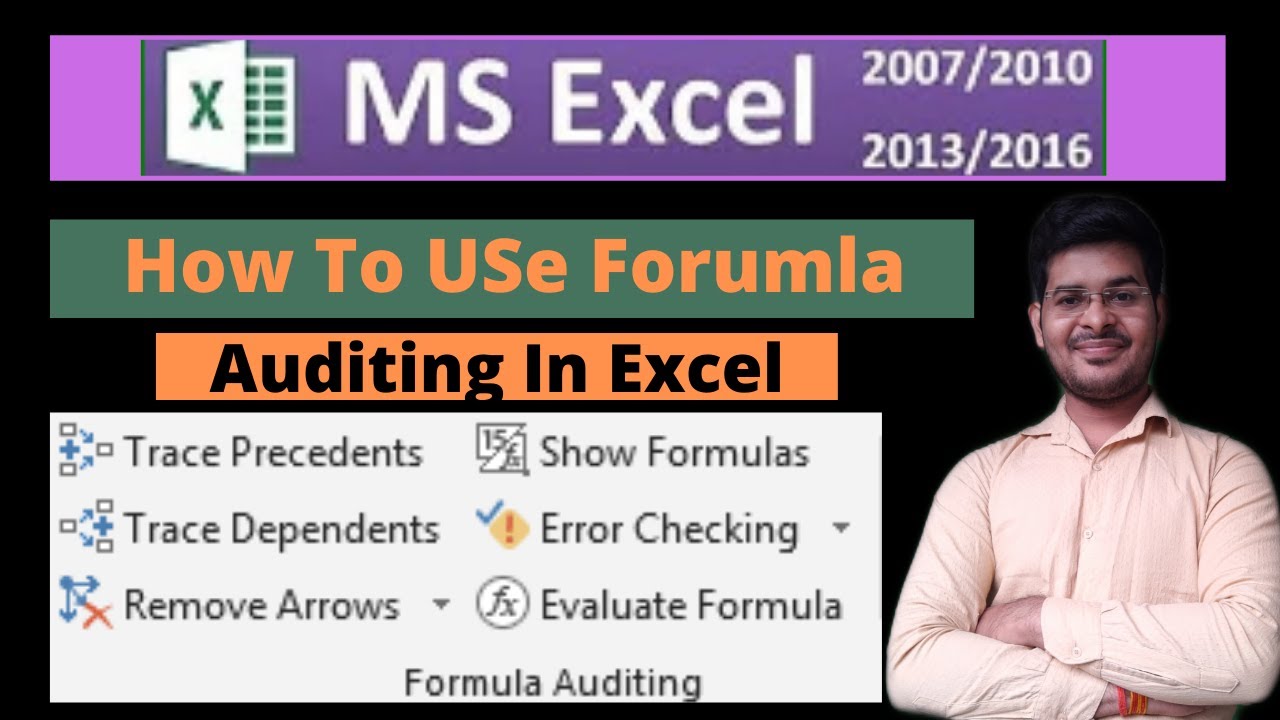 Formula Auditing in Excel In Hindi - Formula Tab In Excel | Trace Precedents and Dependents