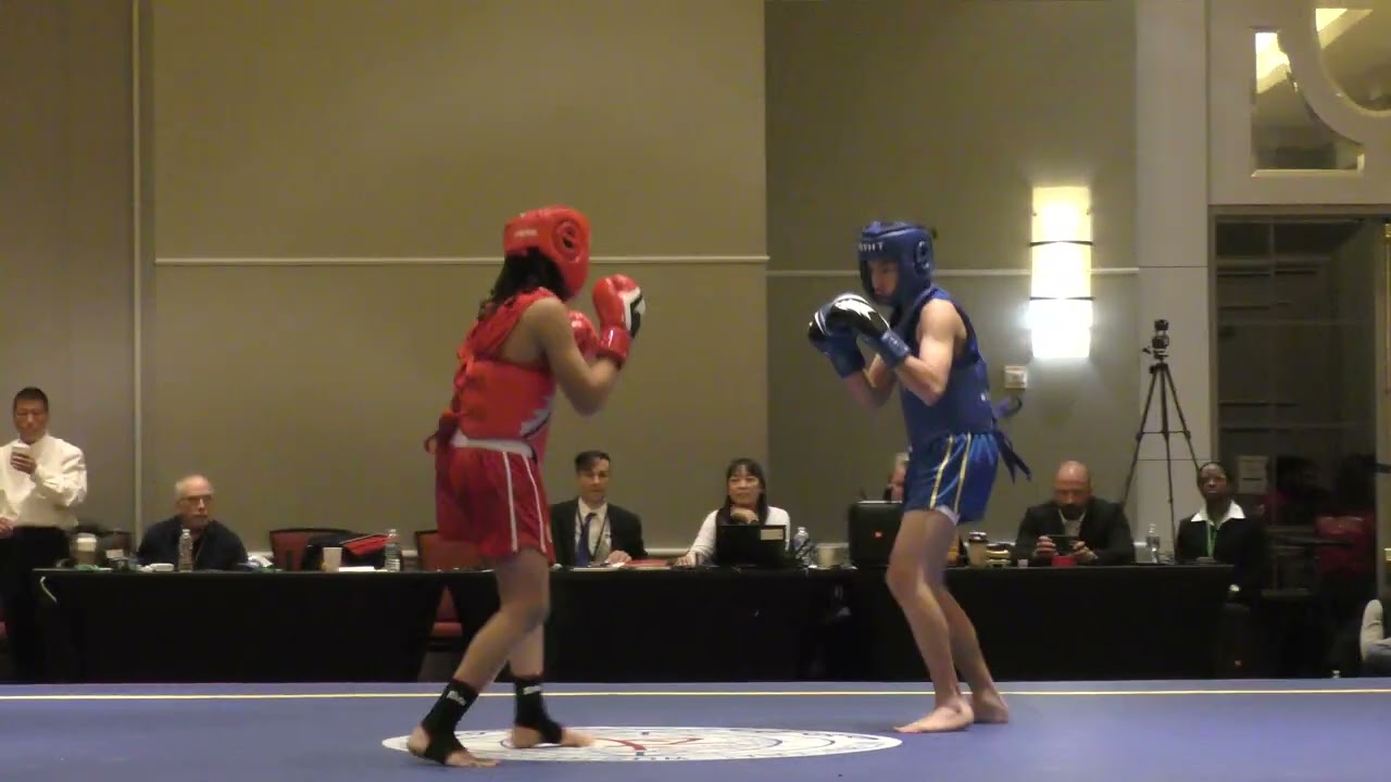2025 US Junior Wushu Team Trials & Sanda Nationals - James Green vs. Ethan Gonzalez-Prieto