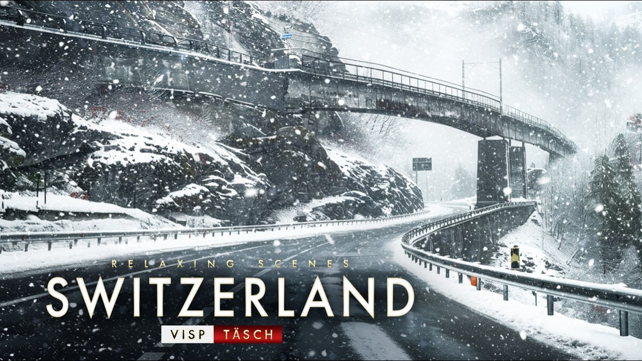 Is This Winter Drive Dangerous?🇨🇭Switzerland | Visp → Täsch | 4K Driving Tour