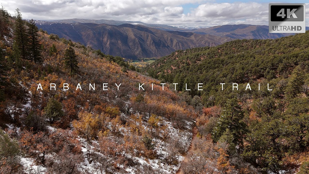 Hiking Basalt Colorado 4K Drone Footage Arbaney Kittle Trail Aerial View Roaring Fork Valley