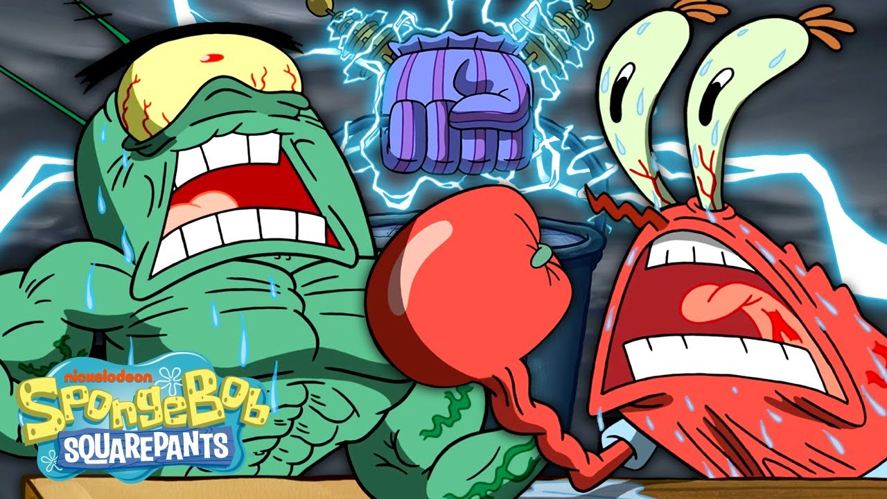 The Chum Bucket Strikes Back! 🖐 | Handemonium | SpongeBob