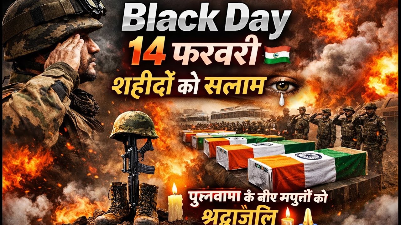 Black day 14 फरवरी – शहीदों को सलाम 🇮🇳