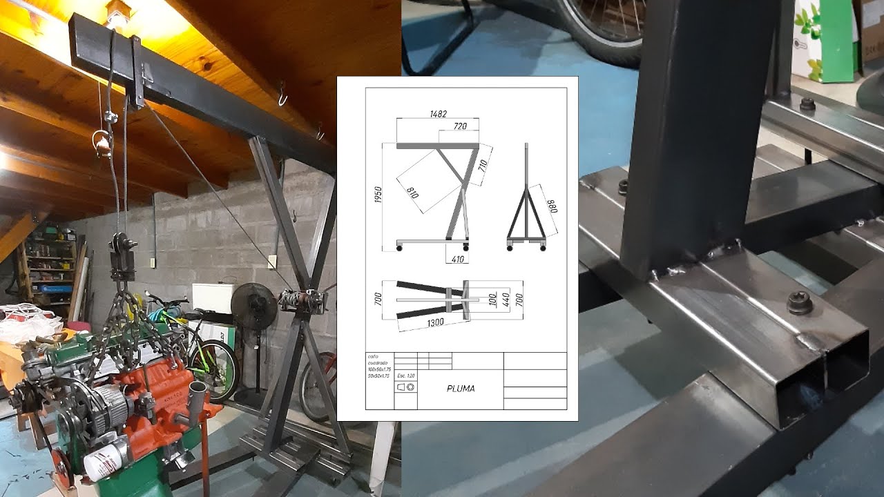 No tenía pluma para poner el motor y me hice una.