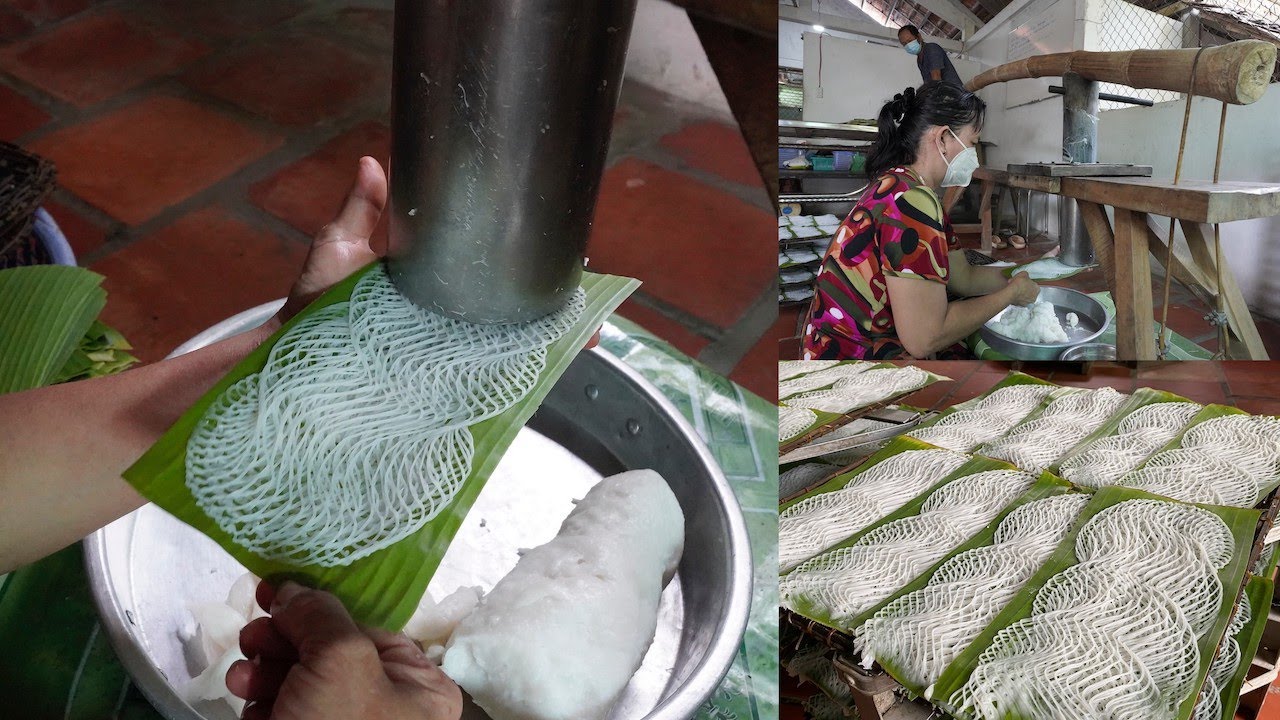 Siêu lạ làm bánh hỏi hình chiếc võng duy nhất ở Miền Tây, không nơi nào có