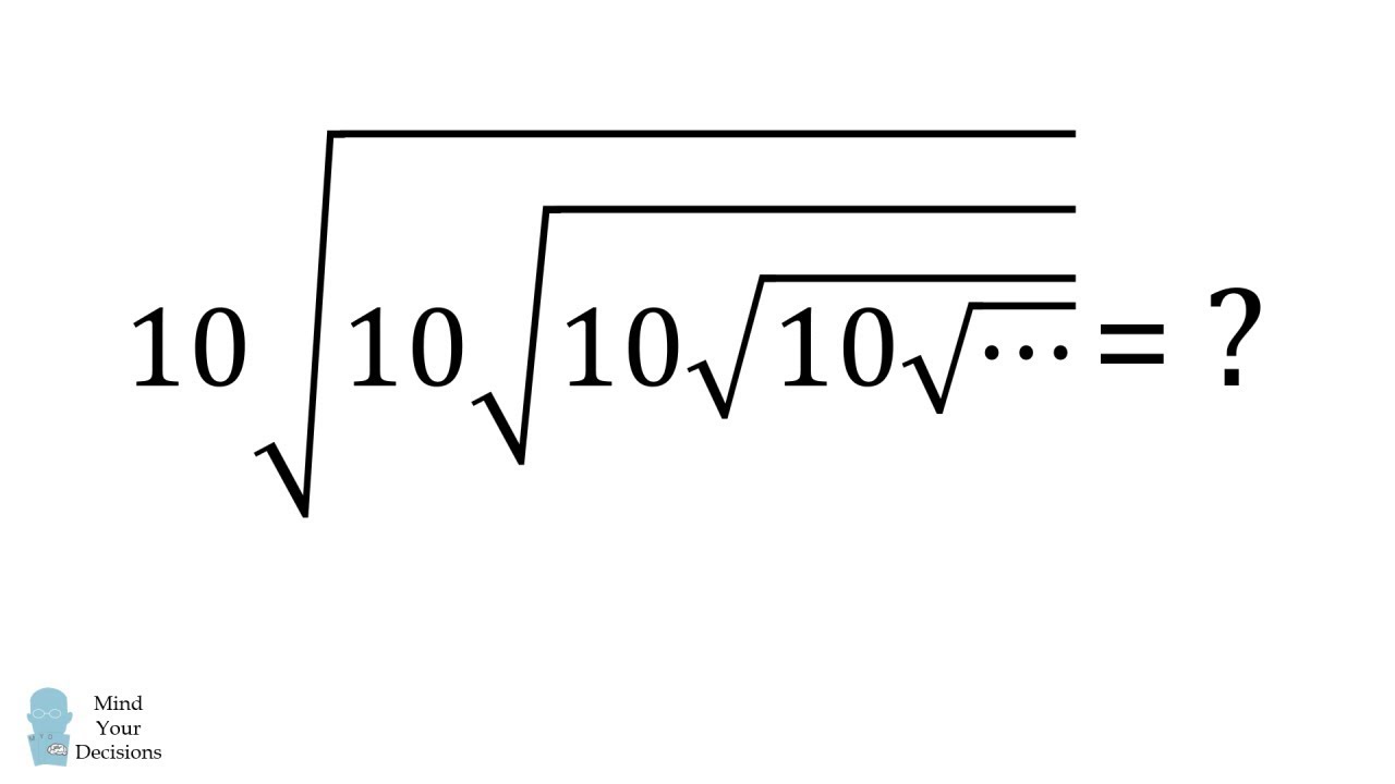 Can You Solve This? Infinite Radicals