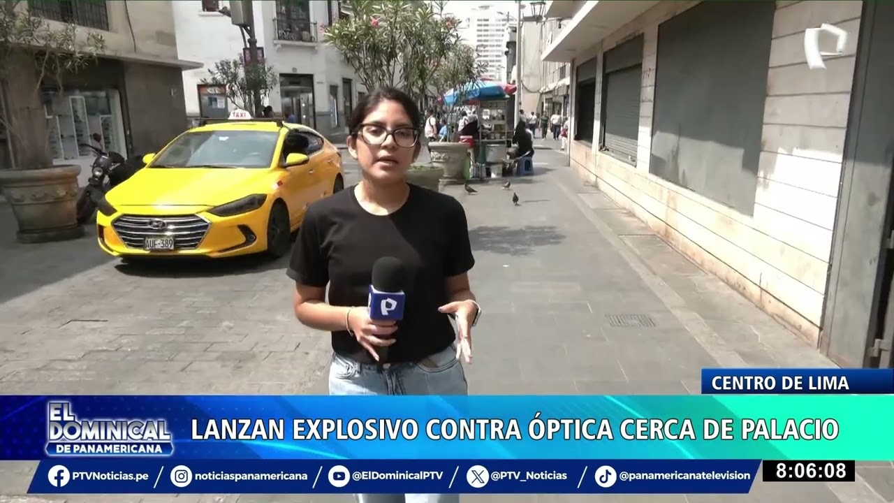 Detonan artefacto explosivo frente a óptica en el centro de Lima