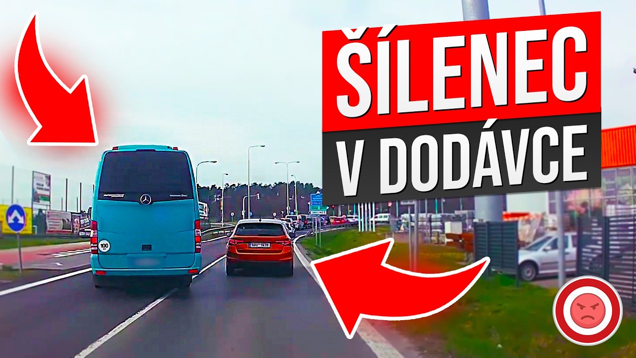 Šílenec v Dodávce Ohrožuje Nevinné Řidiče!