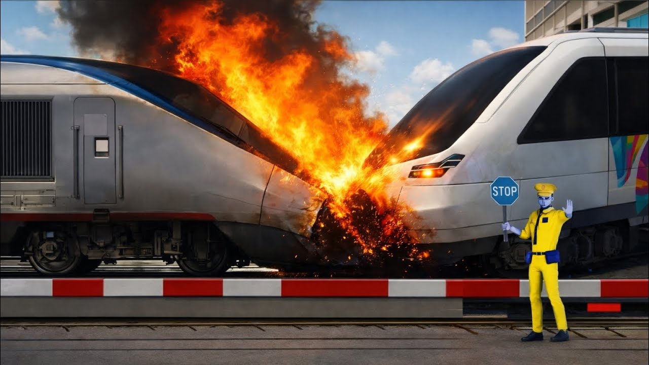 Massive Train & Car Crash Test in 3D Driving Class 😱🔥 Realistic Accident Simulation  GaMiNg WiTh CaR