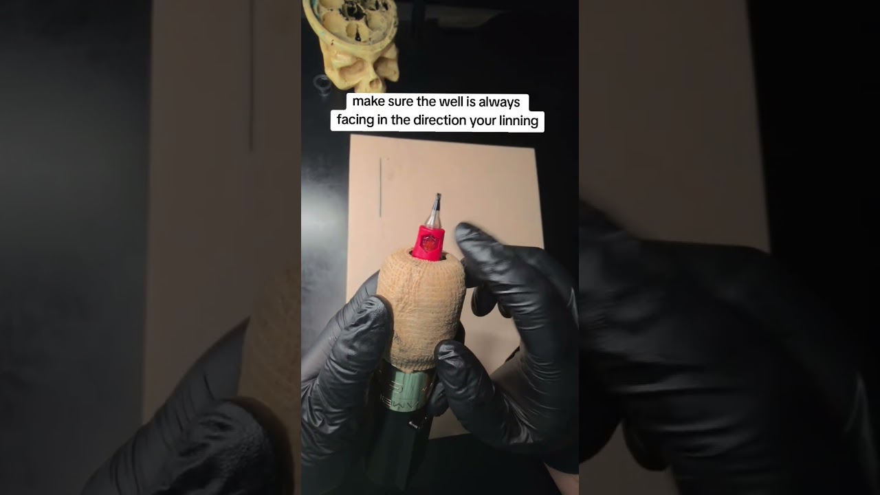 How to tattoo a straight line 🤔  