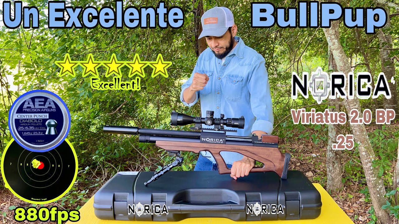 Norica Viriatus 2.0 BP .25 Un PCP Muy Bueno Y Muy Bonito(Unboxing & Review #pcpairrifle