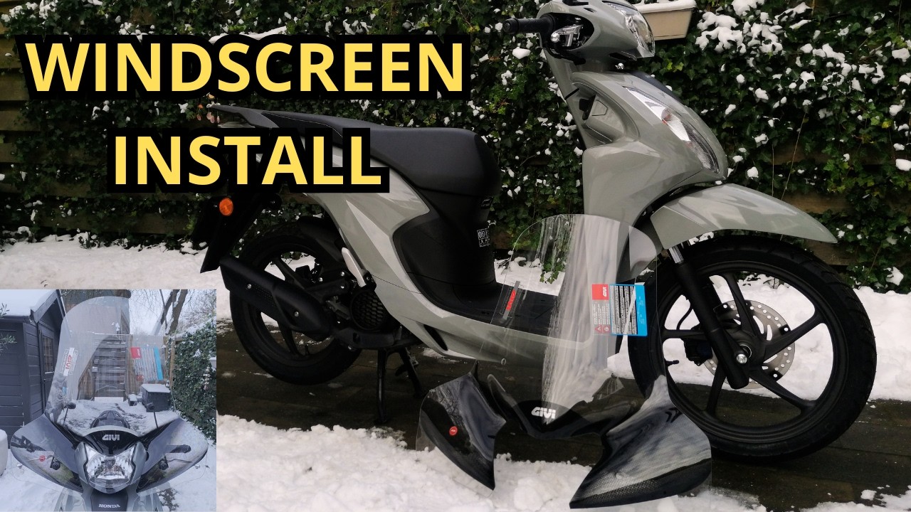 Honda Vision 110cc 2024 Windscreen Installation. MORE COMFORT.