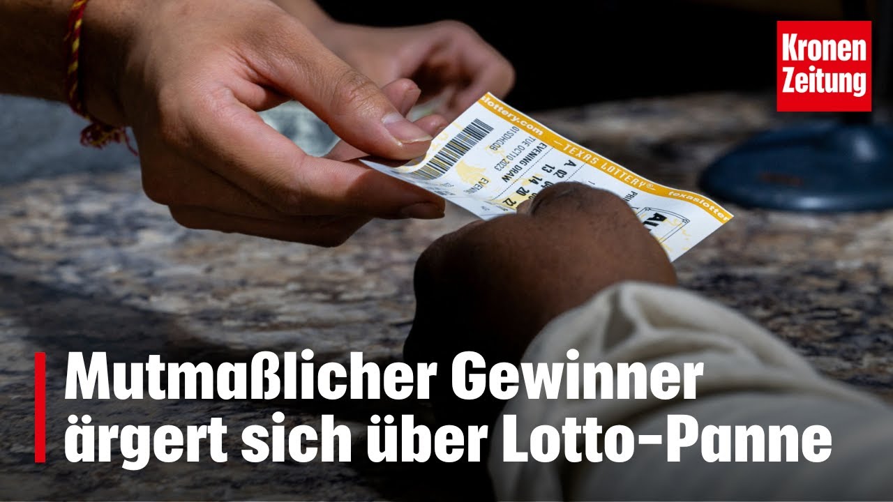 Doch kein Million&auml;r: Mutma&szlig;licher Gewinner &auml;rgert sich &uuml;ber Lotto-Panne | krone.tv NEWS