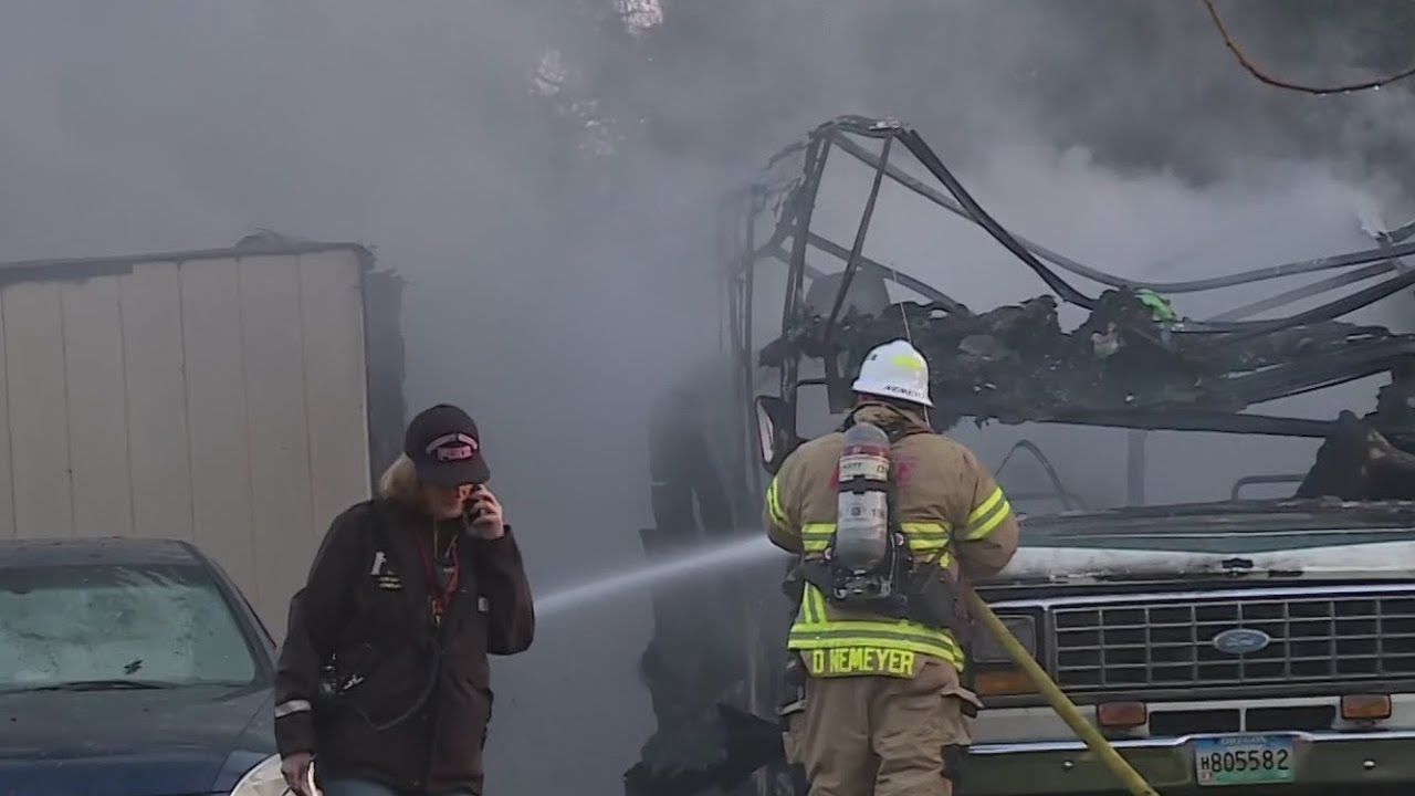 One hospitalized after RV fire in Forest Grove