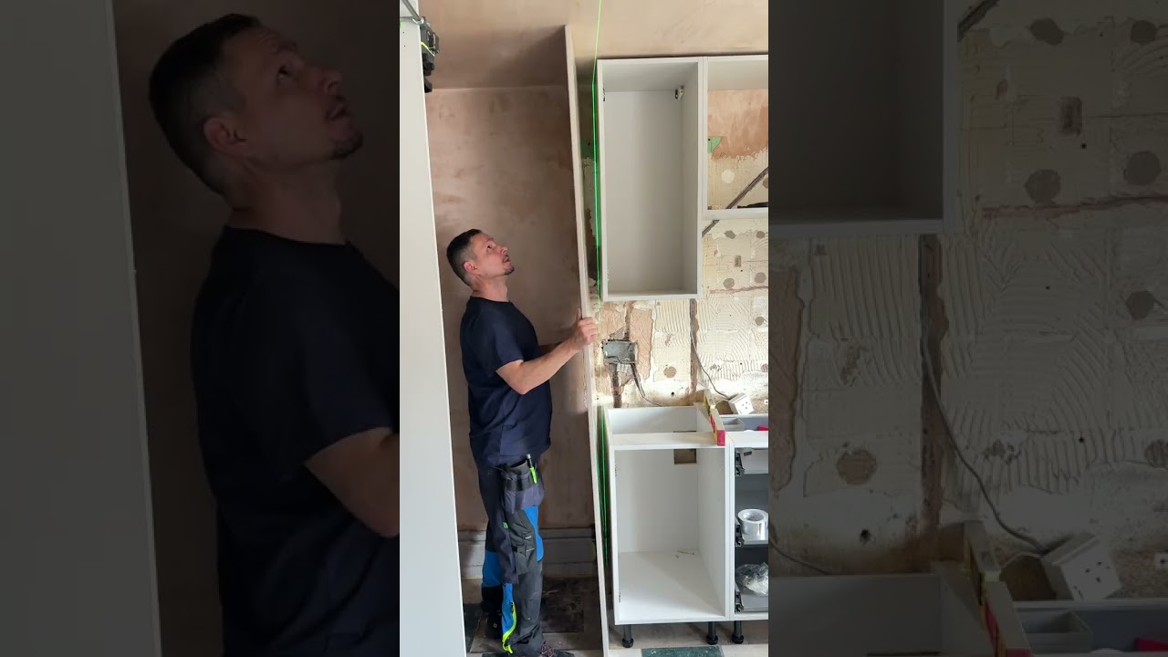 🔨 Kitchen Installation (Part 1) | Laying Out, Levelling & Installing Panels with 3D-Printed Tools 