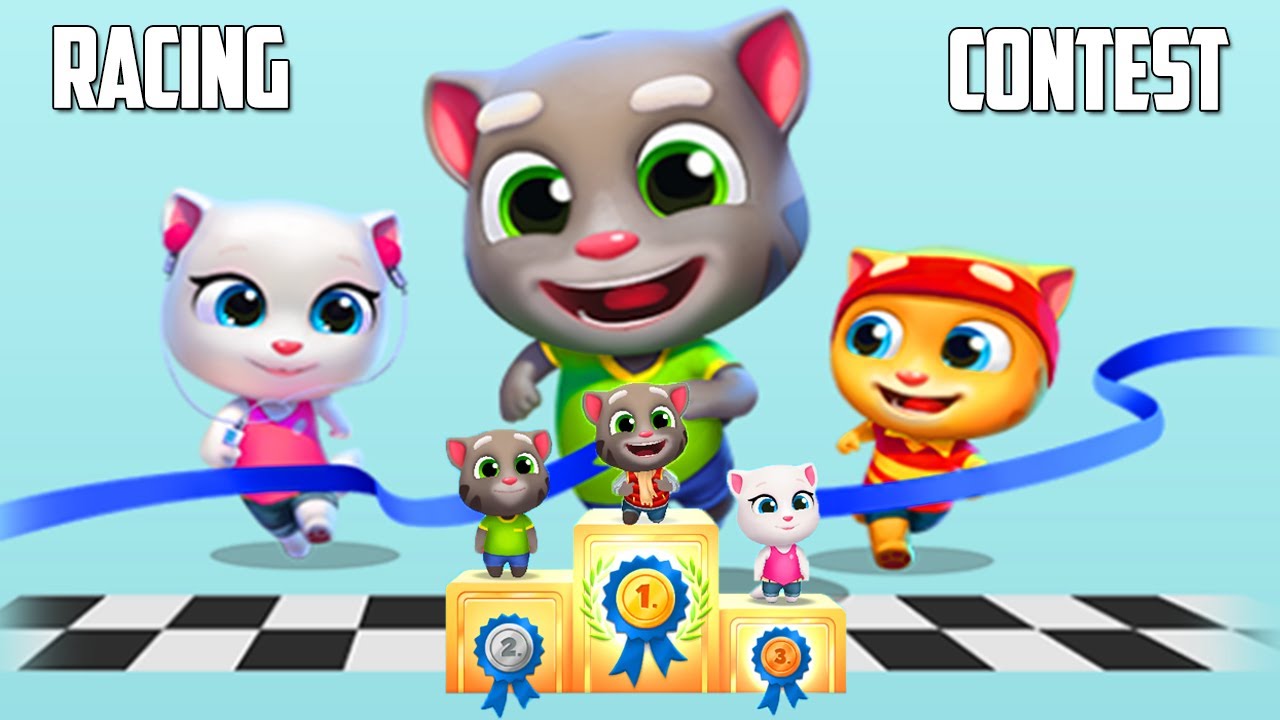 Talking Tom Gold Run Race - RACING CONTEST - MEDIEVAL Side World New Update
