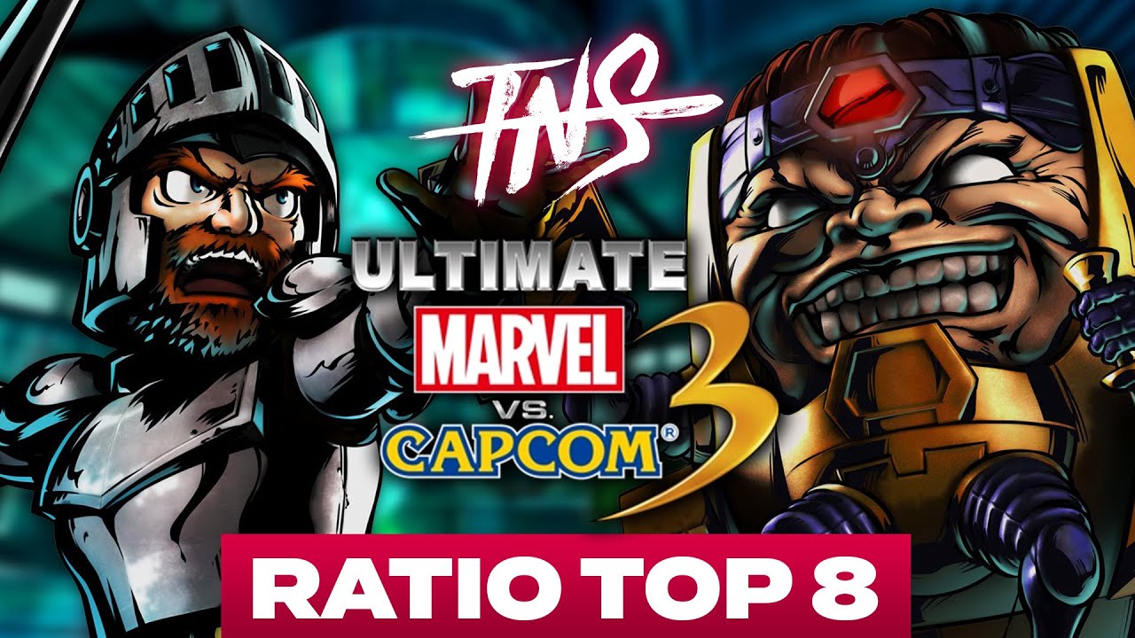 TNS UMvC3 RATIO #13 TOP 8 (Akuma, Iron Man, Wolverine, M.O.D.O.K., Haggar, Ryu) Tourney Marvel 3