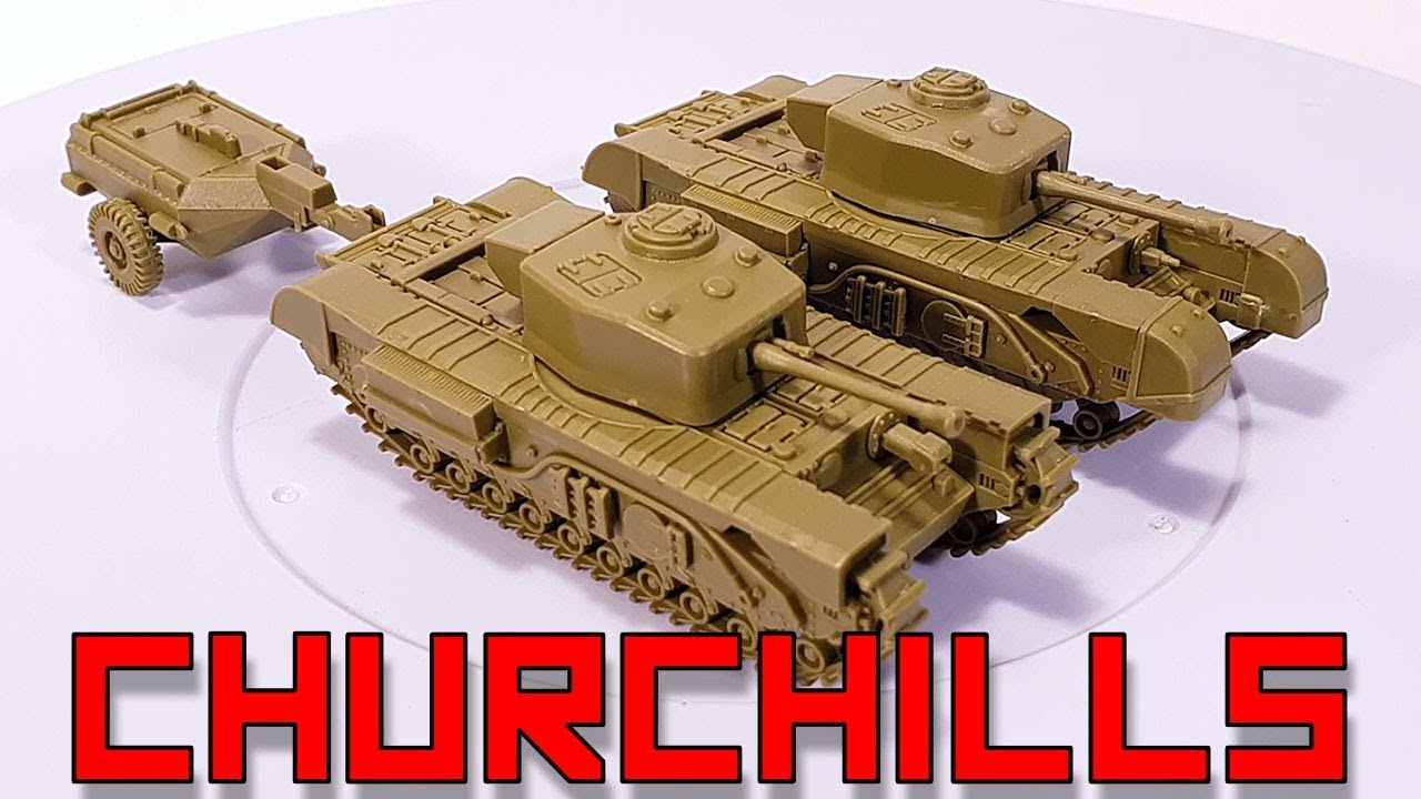 FoW Plastic Churchill Tank Troop [15mm]