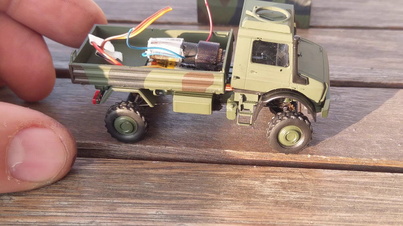 Another order , H0 1:87 scale Mercedes Unimog Rc 4x4 upgrade Busch 51017