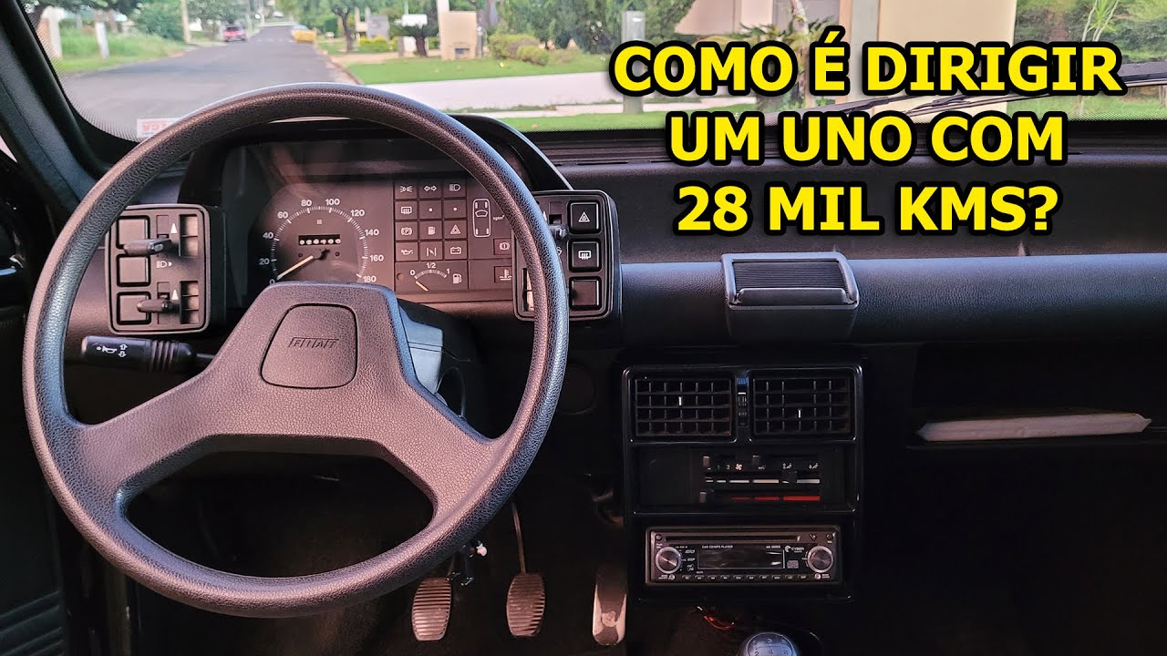 COMO É DIRIGIR UM CARRO COM BAIXA KM? - FIAT UNO 1994 COM 28 MIL KM ORIGINAIS