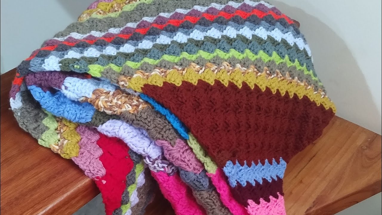 Manta C2C - Paso a paso a crochet