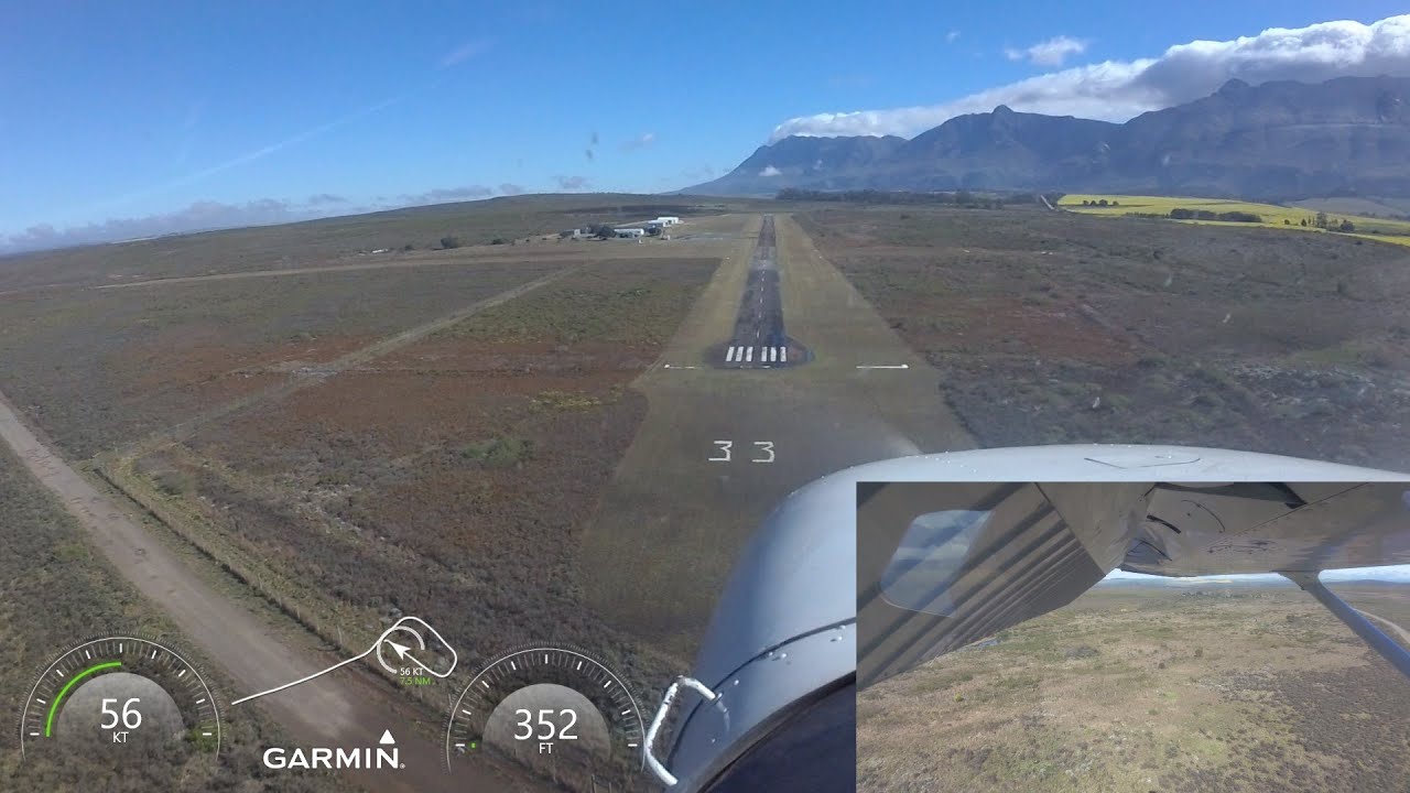 Landing at Swellendam on a beautiful August morning.