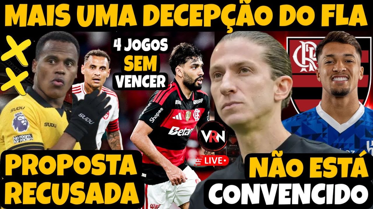 ATUAÇÕES DECEPCIONANTES! MAIS UM JOGO SEM VENCER! ARIAS RECUSA O FLA! DIRETORIA NÃO QUER M. LEONARDO