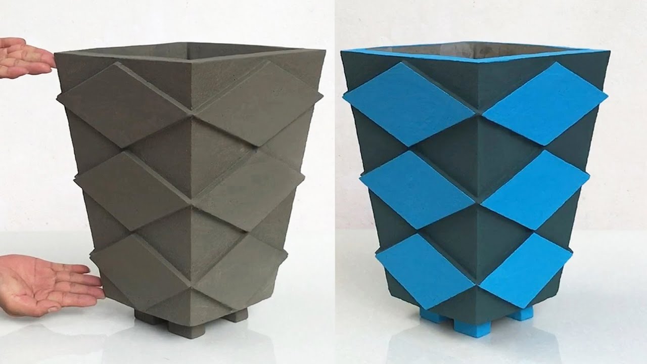 Ideas And Directions For Making Unique Products From Cement / DIY Flower Pot At Home