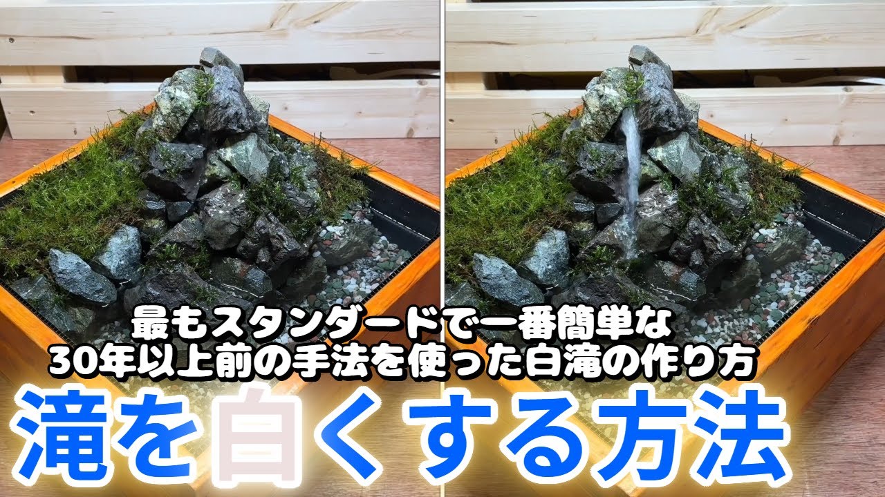 メダカ水槽に滝を！一番簡単な滝の作り方と滝を操る方法