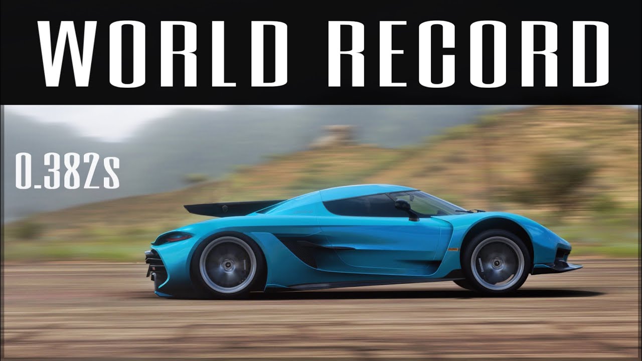 НОВЫЙ МИРОВОЙ РЕКОРД РАЗГОНА ОТ 0 ДО 100 МИЛЬ | 0,382 с | Forza Horizon 5