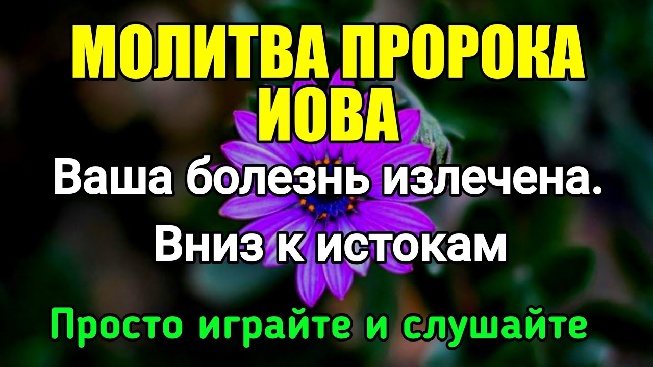 Молитва пророка Иова❗️Ваша болезнь исцелена до основания