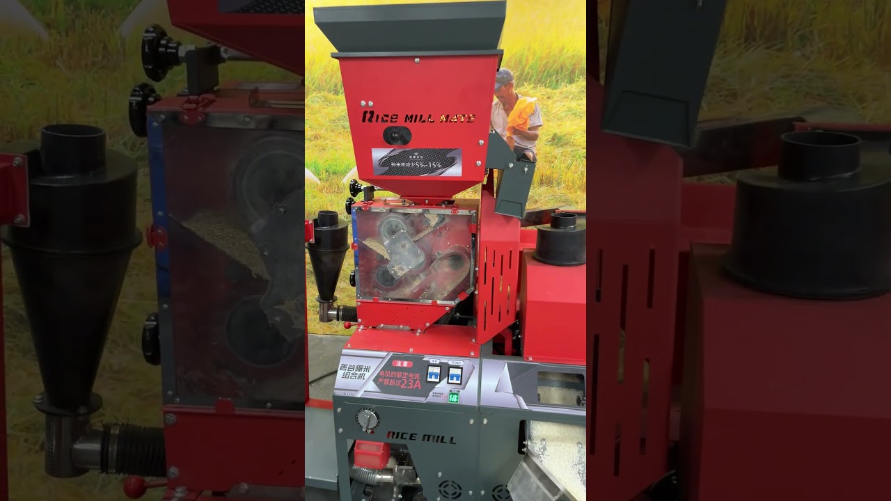 4in1 structure paddy husker with built-in impurity screening system for smoother processing