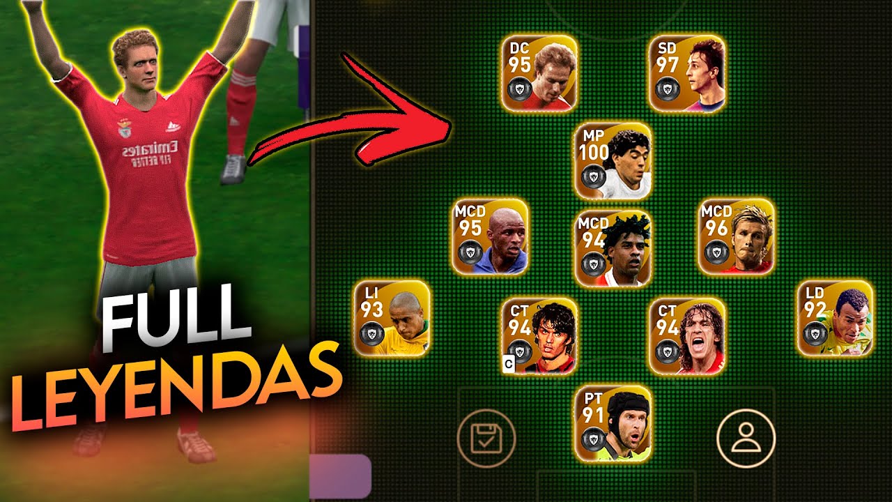 La MEJOR plantilla FULL LEYENDAS en PES 2021 Mobile | Rabanillo | Parte #1