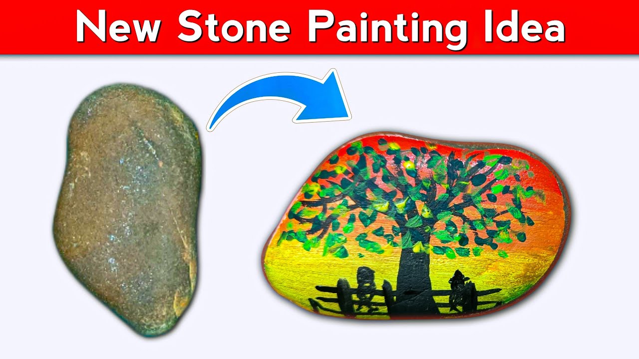 Nature Stone Painting Ideas | Beautiful Rock Art Designs | Easy DIY Craft | 5 Minute Snap