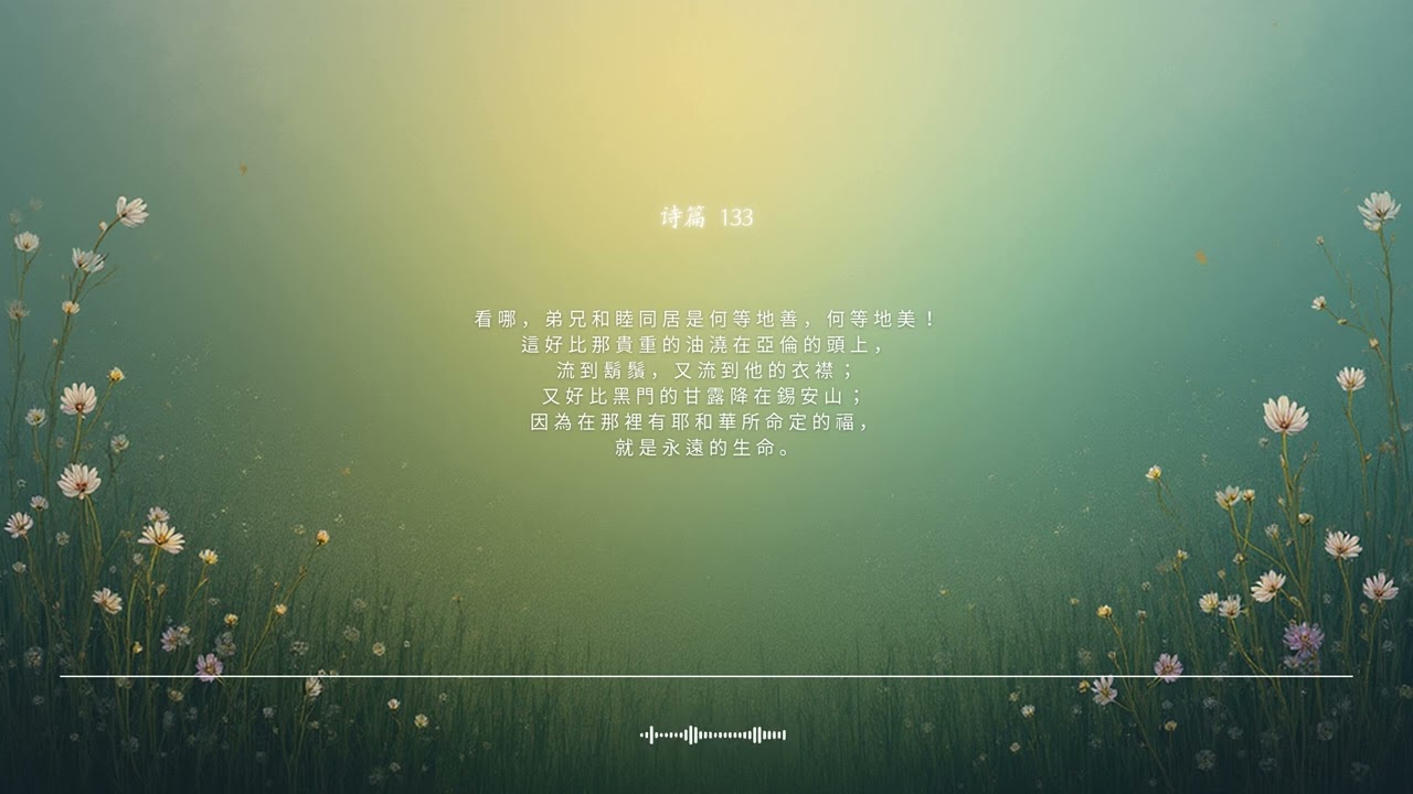 🌿诗篇 133篇 | 神的百姓同居合一 | 圣经颂歌 CCM · Shuli Bible
