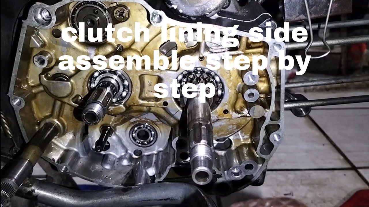 clutch lining side, assemble suzuki revo 110 step by step #suzuki