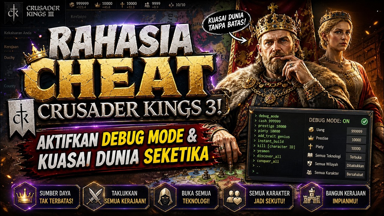 Crusader Kings 3 Cheat Secret! Activate Debug Mode & Take Over the World Instantly