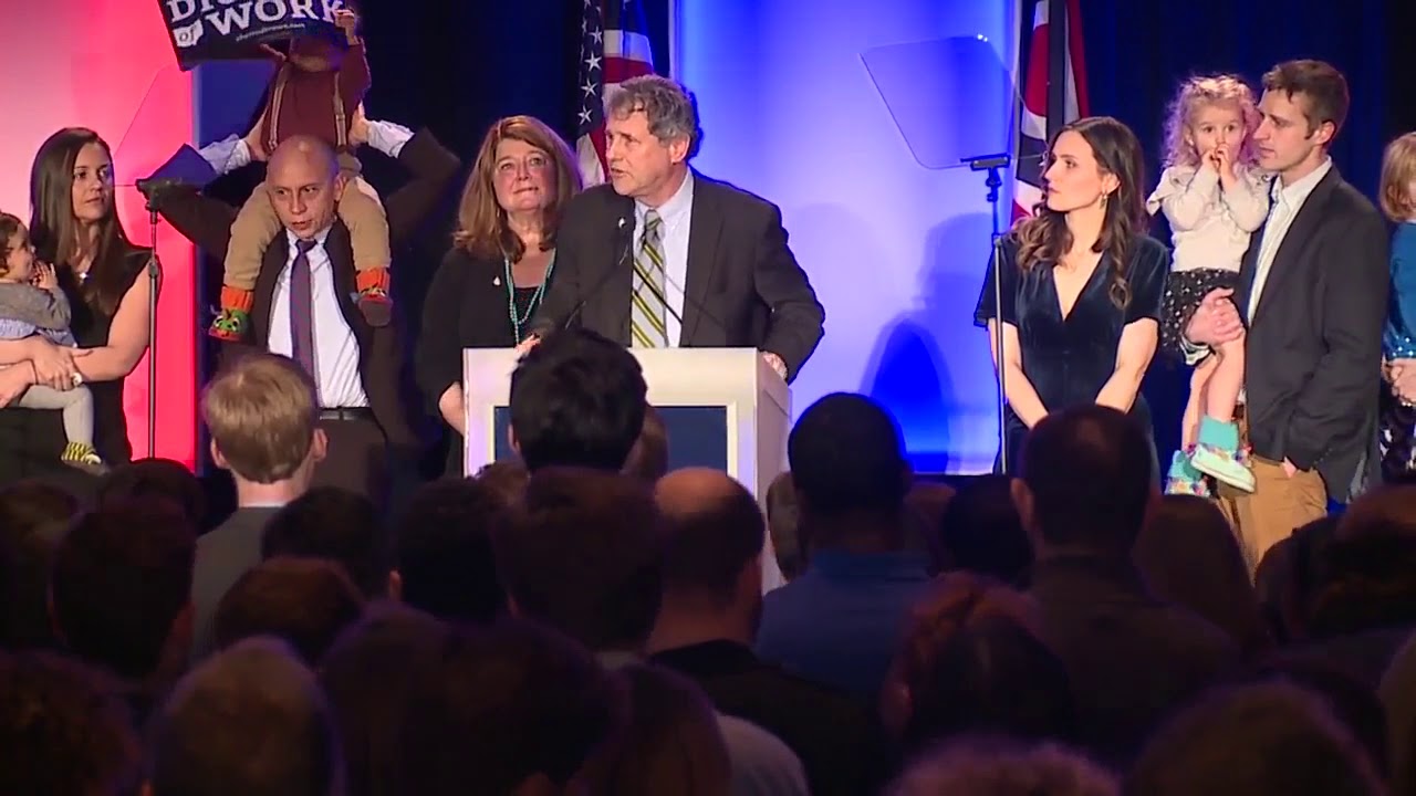 Sen. Sherrod Brown delivers victory speech