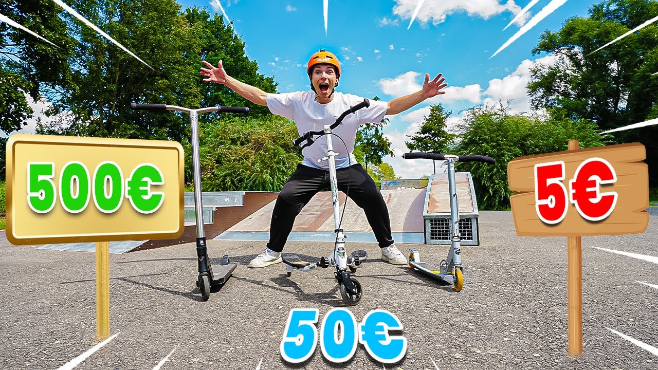 5€ vs 50€ vs 500€ SCOOTER!