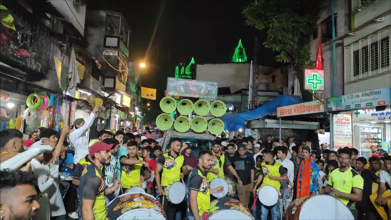 👑Khawaja Mere Khawaja💚 Dil Mein Samja Qawwali👑Tiger Nashik Dhol🐯 Malad Makdoom Shah Baba Sandal 2024