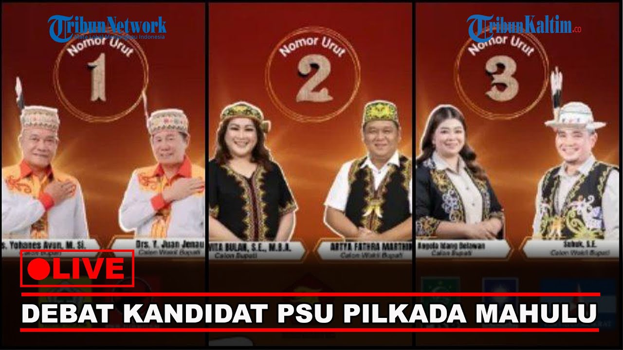 🔴LIVE:  Debat Kandidat PSU Calon Bupati dan Wakil Bupati di Pilkada Mahakam Ulu 2024