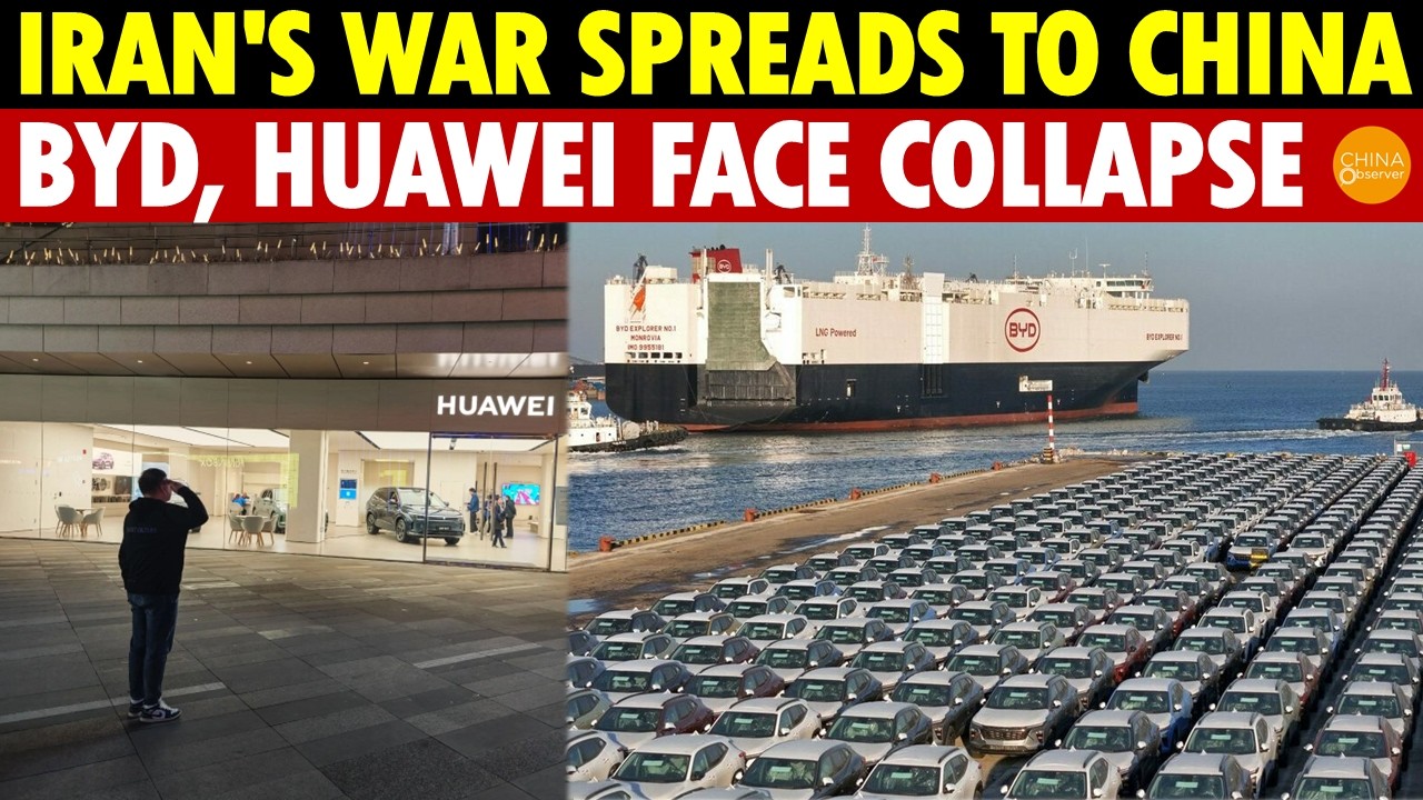 Iran's War Spreads to China! BYD, CATL, Huawei Face Collapse as Tech Supply Chain Crumbles