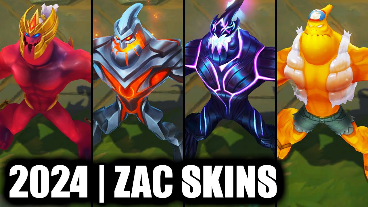 ALL ZAC SKINS SPOTLIGHT 2024 | League of Legends