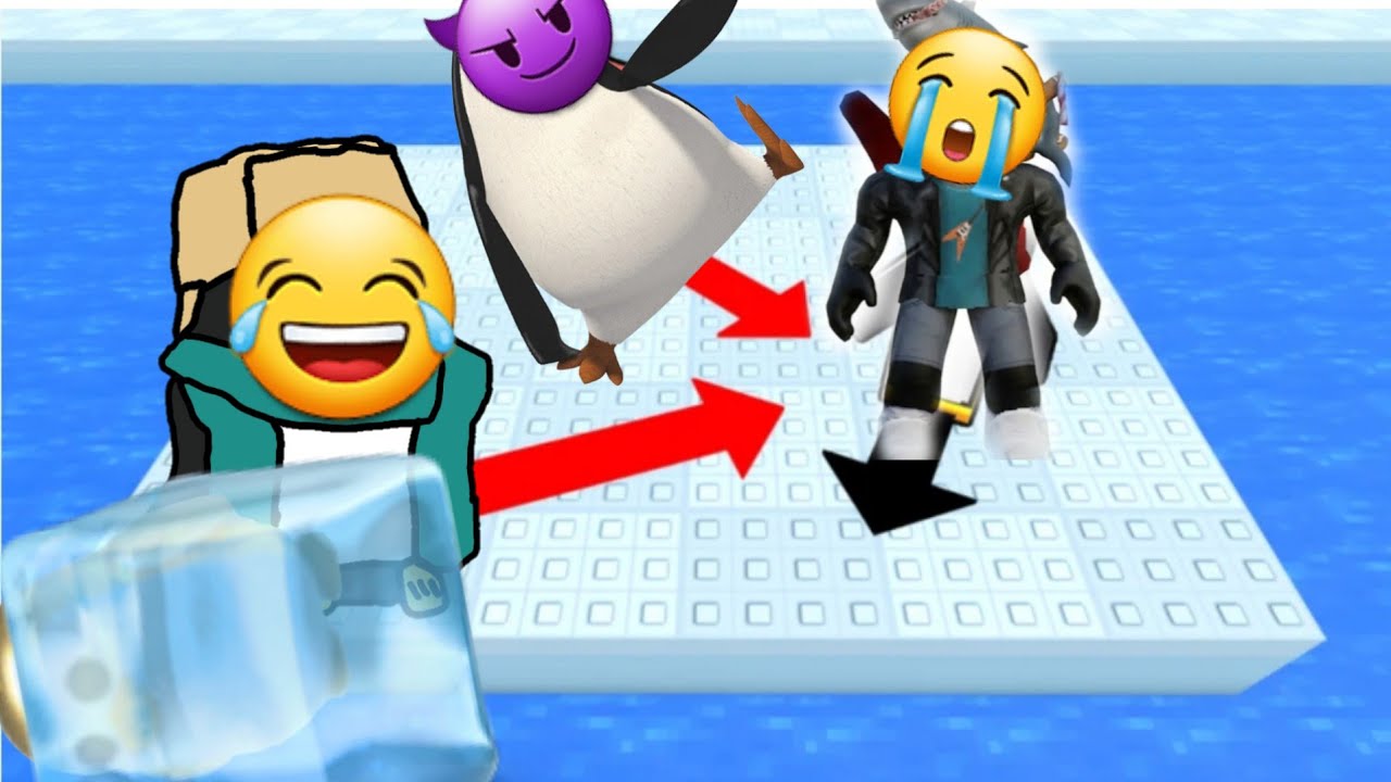 FUI E UMA BRIGA  DE PINGUINS NO ROBLOX SERA QUE VENCI!!??
