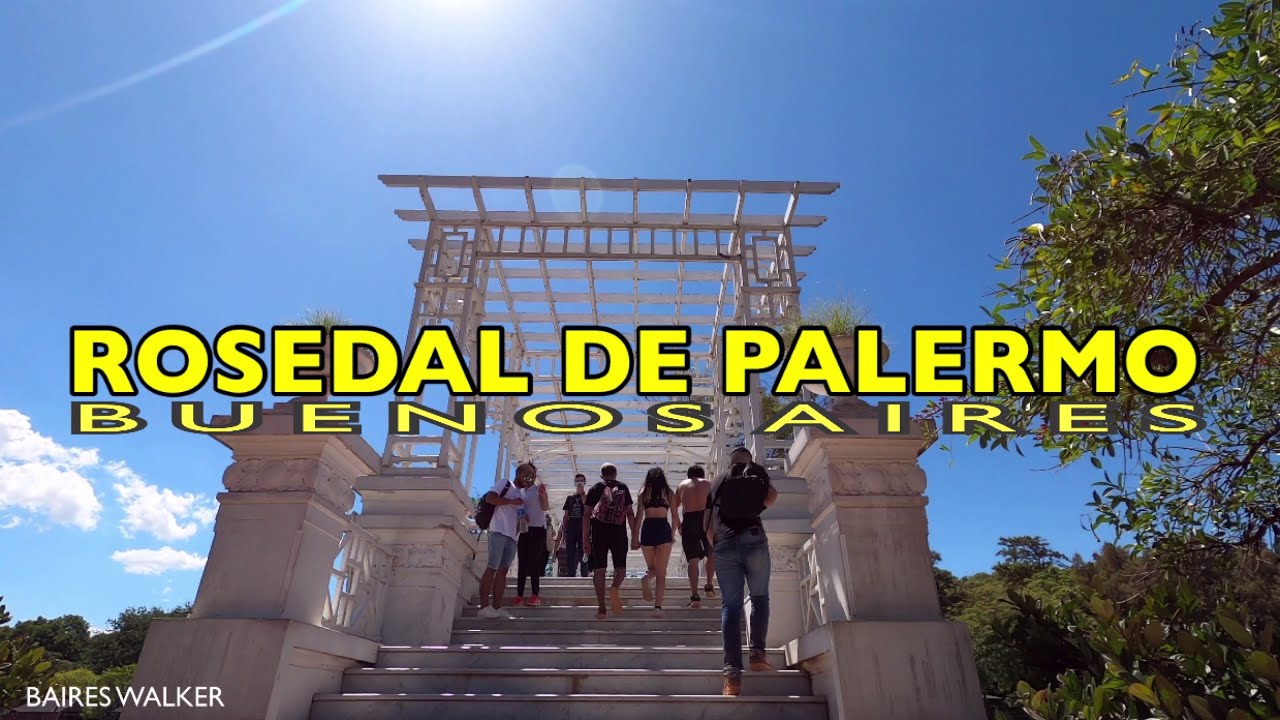[4K] Buenos Aires Walk - Rosedal de Palermo - Buenos Aires - Argentina