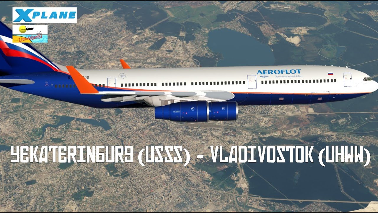 Yekaterinburg - Vladivostok -- Ilyushin IL96-400 - X Plane 11 (ITA)
